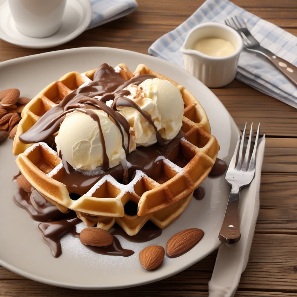 Nutty Nutella Waffle